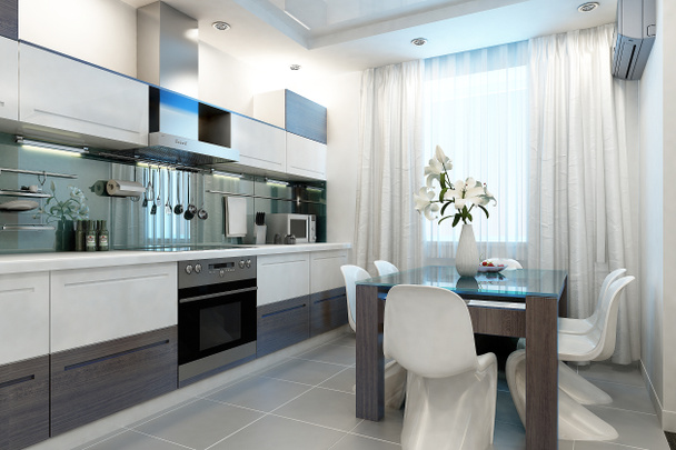 Cozinha Moderna Interior - Foto, Imagem
