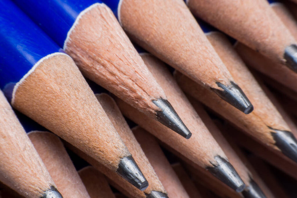 Sharpen pencils close up background - Fotoğraf, Görsel