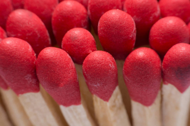 Close-up red matches,wooden match - Fotografie, Obrázek