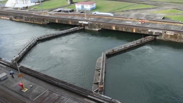 パナマ運河のガトゥンロック. - 映像、動画