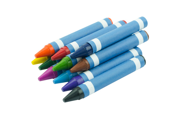 Crayon Wax Crayon isolé sur fond blanc
 - Photo, image