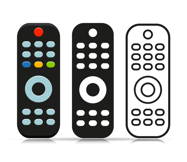 Vector illustration of remote tv control symbol - Vector, Image
