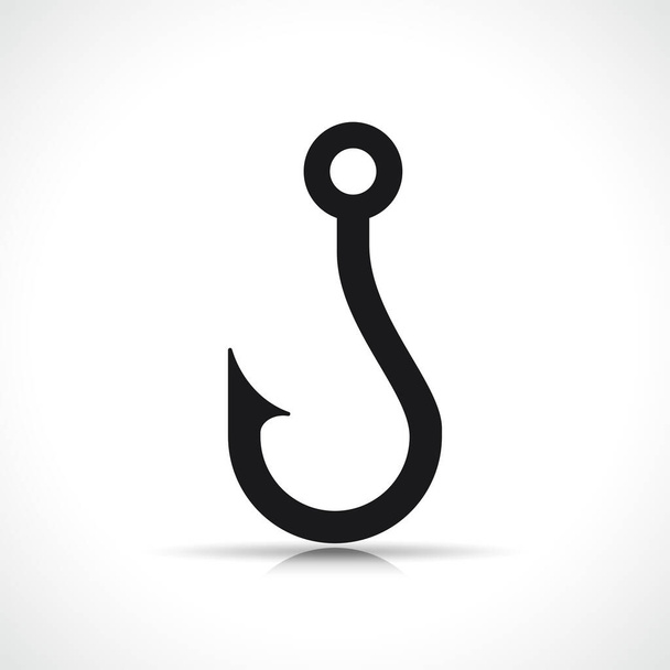 Illustration vectorielle de l'icône symbole crochet appât
 - Vecteur, image