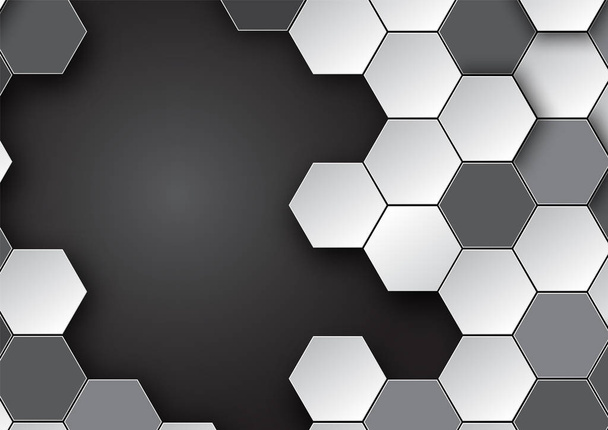 Muster Sechseck Hintergrund abstrakte und geometrische Tapete mit Deckel Web-Form - Vektor, Bild