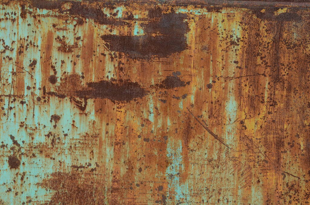 Weathered and rusty steel texture. Pattern, grunge. - Photo, Image