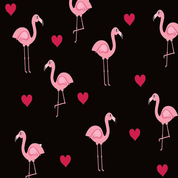 lindo flamenco rosa ilustración vector decoración
 - Foto, Imagen