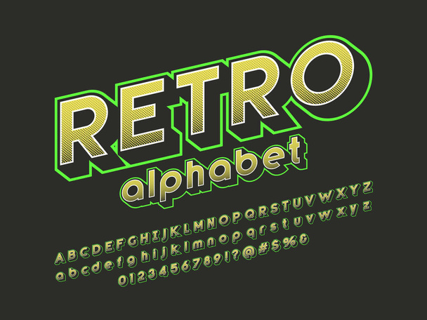 Vector of stylized modern alphabet design - Vector, Image