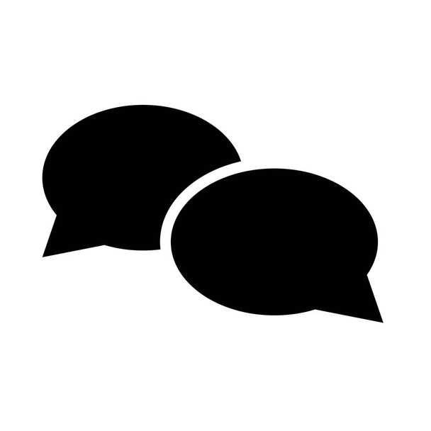 Chat, comunicación, hablar, hablar ilustración vector icono aislado sobre fondo blanco
 . - Vector, imagen