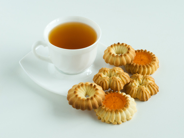 cup of tea and cookies - Foto, Imagem