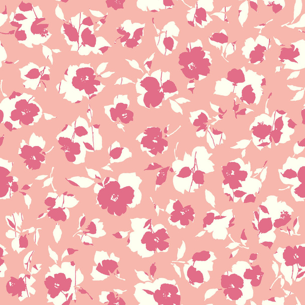 Seamless vector pattern of a beautiful flower,These designs continue seamlessly, - Vektor, obrázek