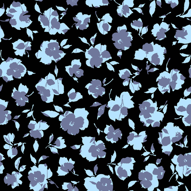 Seamless vector pattern of a beautiful flower,These designs continue seamlessly, - Vettoriali, immagini