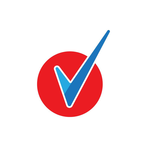 Перевірити позначку V Літера Шаблон логотипу
 - Вектор, зображення