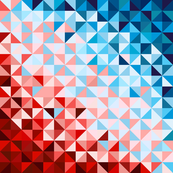 Abstract geometric background, red and blue - Vector, Image