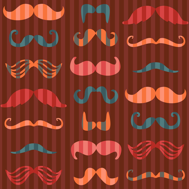 Mustache patrón sin costura
 - Vector, Imagen