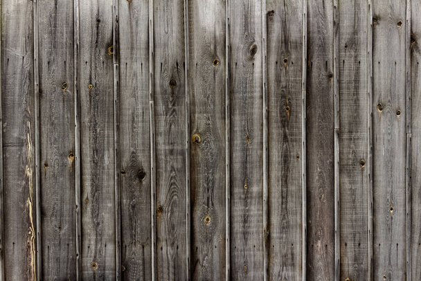 photo background old wooden grey wall from boards - Foto, imagen