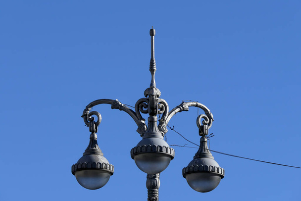 In the classic style - a beautiful park lamp. - Photo, Image