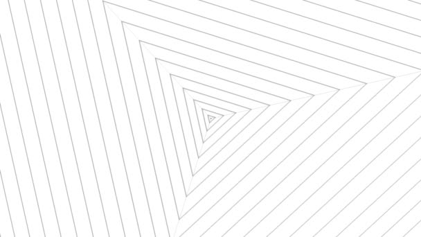 3d weergave van een perfecte lus zwarte lijnen op witte achtergrond animatie - Video