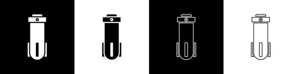 Définir l'icône du filtre à eau isolée sur fond noir et blanc. Système de filtration de l'eau. Système d'osmose inverse. Illustration vectorielle
 - Vecteur, image