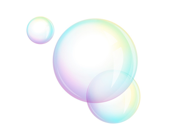 Foam - soap bubbles, vector - Vecteur, image