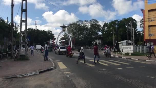 Anuradhapura, Sri Lanka, sokak trafiği - Video, Çekim