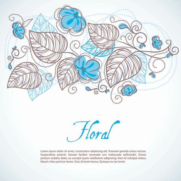 Vector illustration (eps 10) of Flowers background - Vector, Imagen