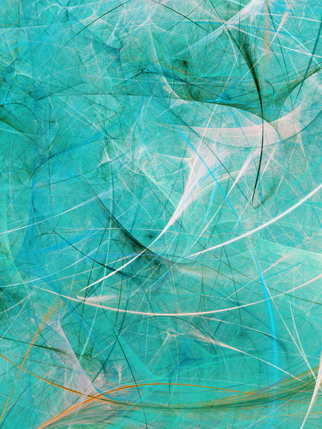 blue abstract fractal background 3d rendering - Fotoğraf, Görsel