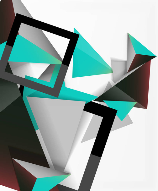 Fondo abstracto, composición de triángulos 3d mosaico, diseño de bajo estilo polivinílico. Ilustración de vectores para fondos de pantalla, Banner, Fondo, Tarjeta, Ilustración de libros, landing page
 - Vector, imagen