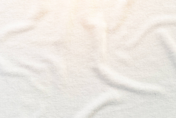White towel texture  for background. - Valokuva, kuva