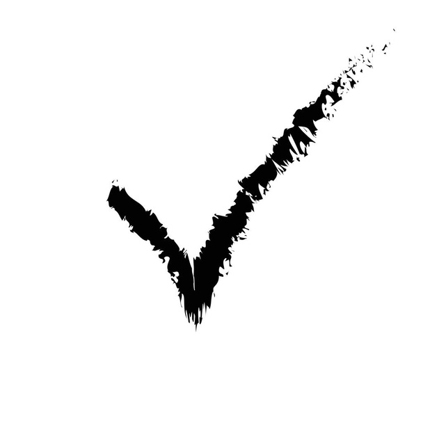 Checkmark icon. Vector symbol on white background. - Vector, Image