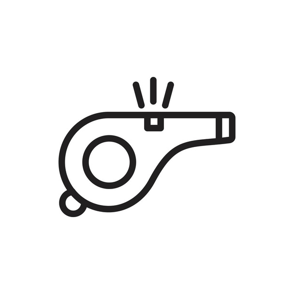 Whistle ikon sablon fekete színű szerkeszthető. Füttyszó ikon szimbólum Lapos vektor illusztráció grafikai és web design. - Vektor, kép
