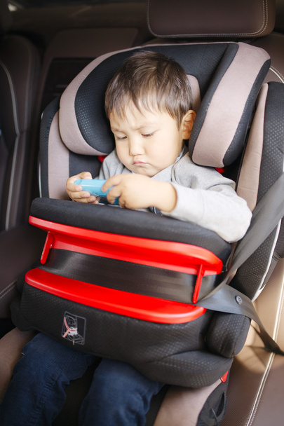 Luxury baby car seat for safety with happy kids - Foto, Imagen