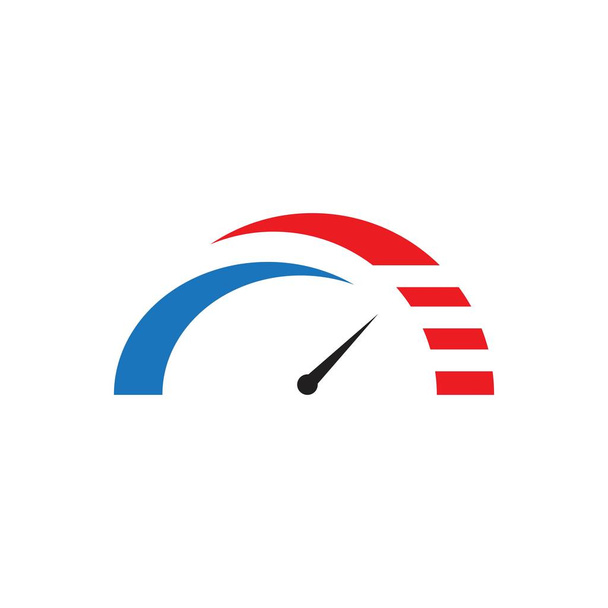Design des Tachometers Logo-Symbol-Vorlage - Vektor, Bild