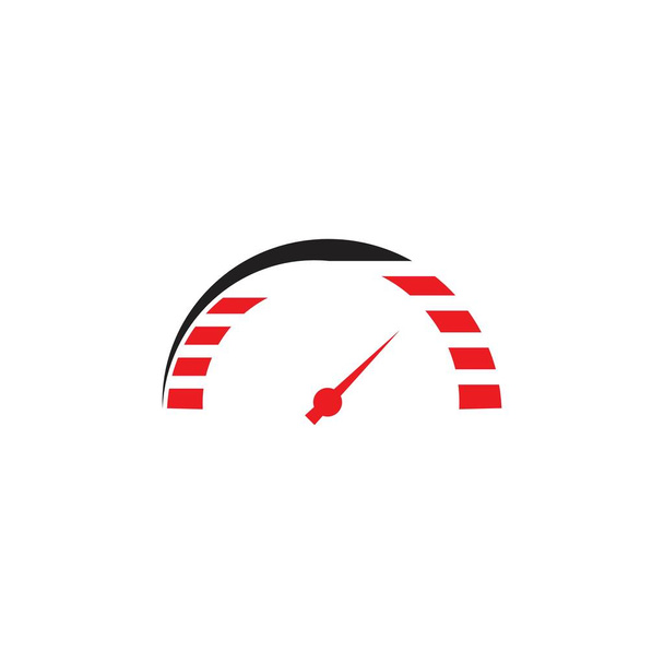 speedo meter logo icon template design - Vector, Image