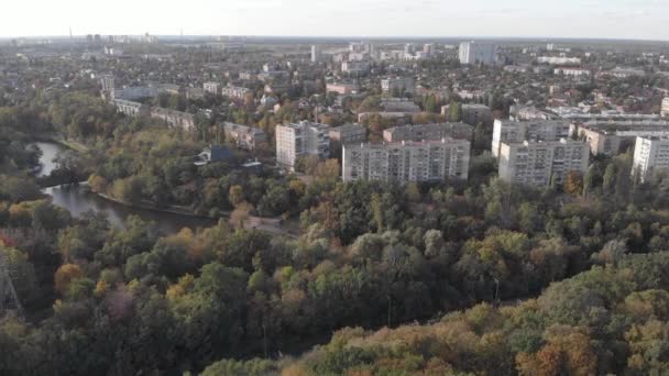Kyiv, Ukraine. City view. Aerial landscape - Πλάνα, βίντεο
