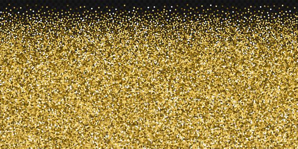 Στρογγυλό χρυσό glitter πολυτέλεια αφρώδη κομφετί. Ουλή - Διάνυσμα, εικόνα