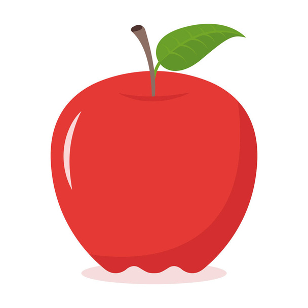 Red Apple Fruit Fresh Illustration Vector - Vector, imagen