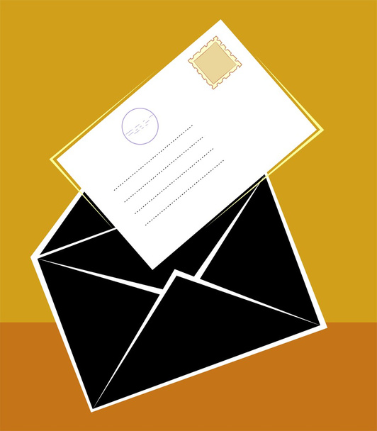 Конверт для почты
 - Вектор,изображение