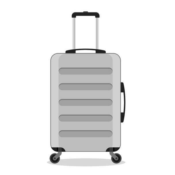 Travel Luggage Suitcase Trolley Illustration Vector - Vector, Imagen