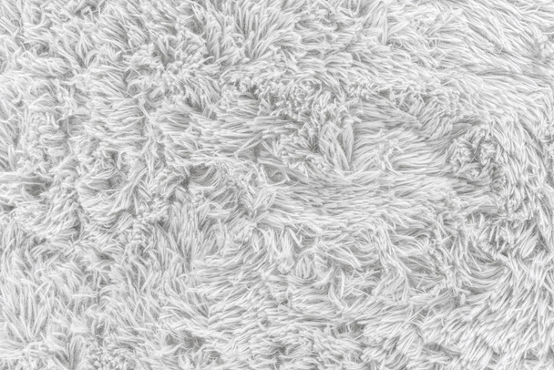 Close up texture pelliccia bianca o tappeto per lo sfondo
 - Foto, immagini