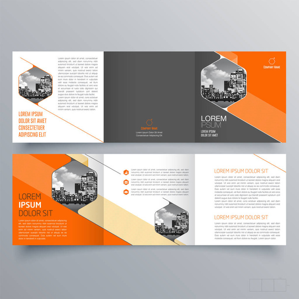 Desenho de brochura, modelo de brochura, tri-fold criativo, brochura de tendência
 - Vetor, Imagem