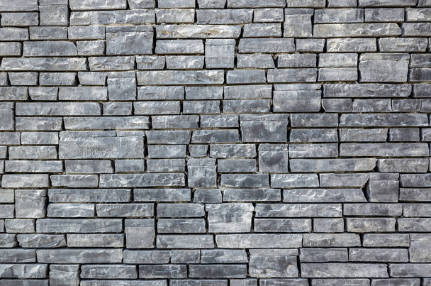 muro di mattoni grigi con sfondo texture ruvida - Foto, immagini
