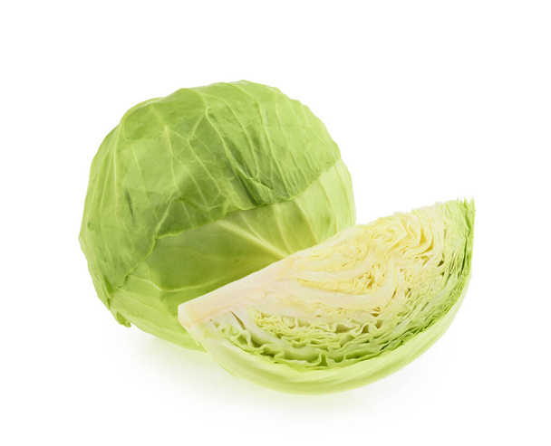 Cabbage isolated on white background - Foto, afbeelding