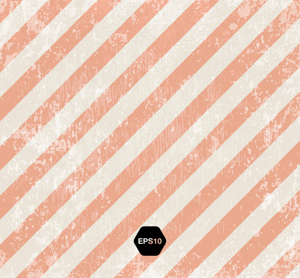 Vintage striped weathered vector background. - Vector, Image