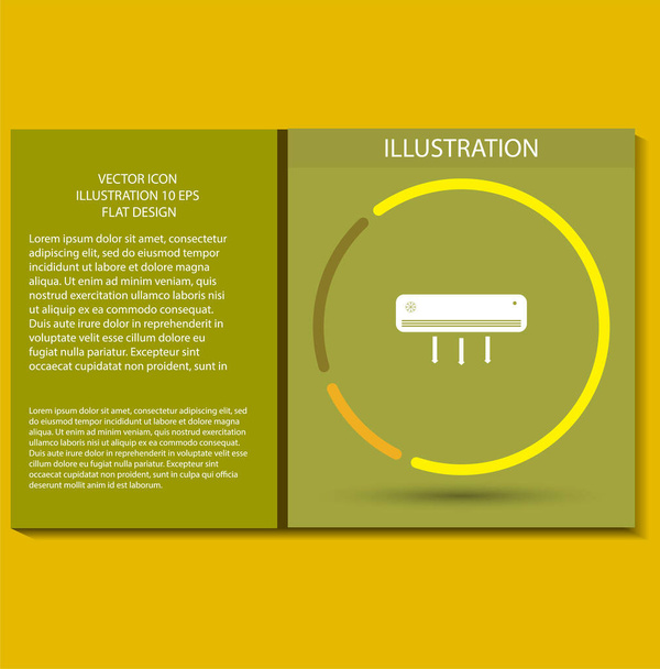 Vektor-Icon-Design-Stil 10 eps Flache Icon-Illustration - Vektor, Bild