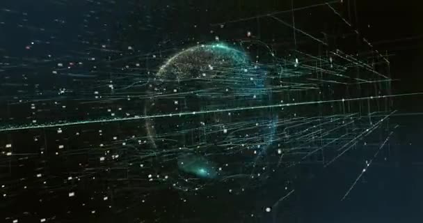 Цифровой космический мир 3D данных Земля фон
 - Кадры, видео