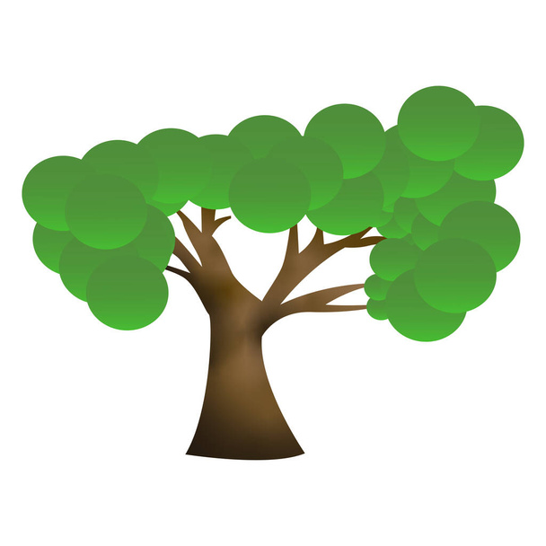 Ikone isolierter Bäume - Vektor, Bild