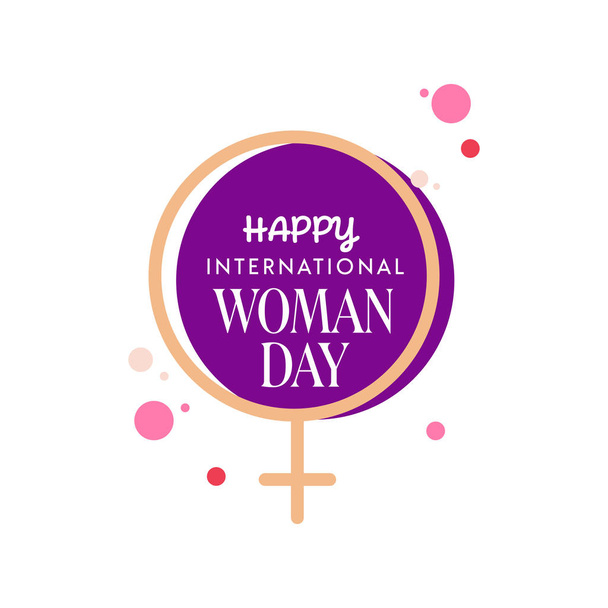 design about International Woman day, 8 March. векторная иллюстрация
. - Вектор,изображение
