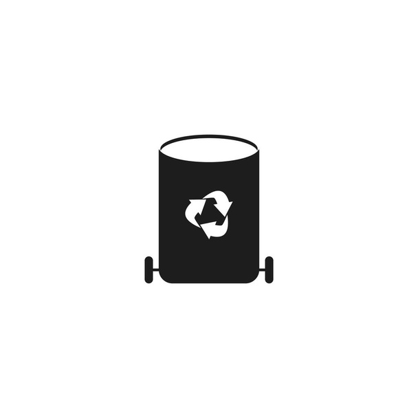 Разработка векторного шаблона логотипа корзины для мусора
  - Вектор,изображение