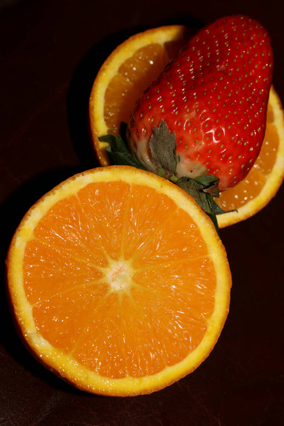 Обрізаний помаранчевий центр макро фону високої якості
 - Фото, зображення