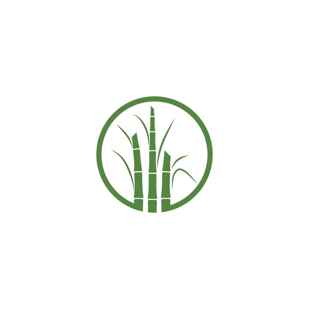 Дизайн векторной иллюстрации логотипа сахарного тростника - Вектор,изображение
